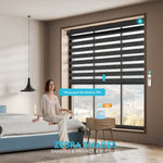 Valance and zebra shades Fazard