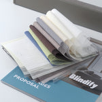 Blindify Motorized Sheer Vertical Blinds Drapes Fabric Samples