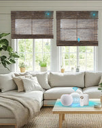Motorized Natural Woven Bamboo Shades - Coastal Craft Collection