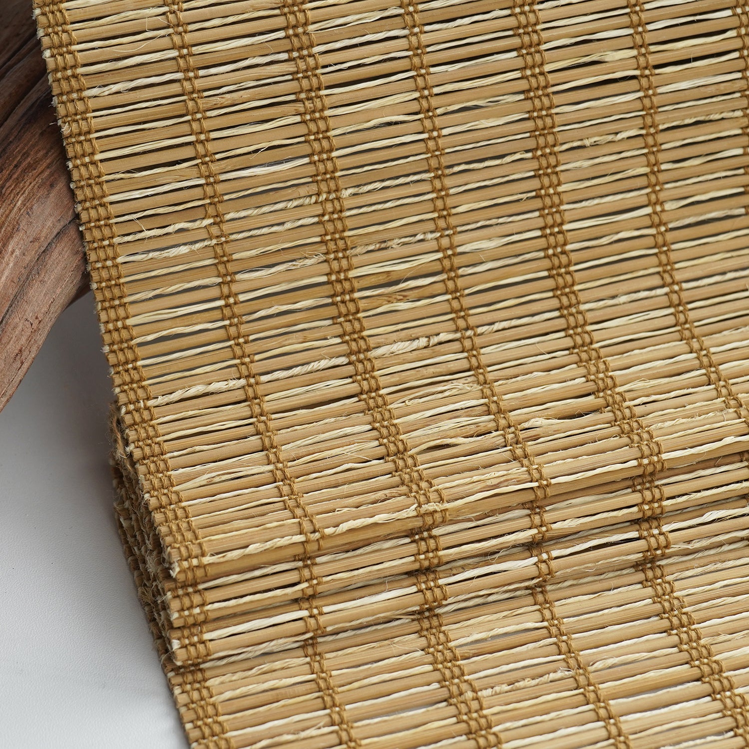 Blindify Motorized Bamboo Roman Shade