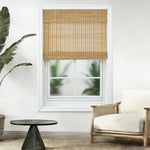 Free-stop Manual Natural Woven Bamboo Shades - Horizon Weave Collection
