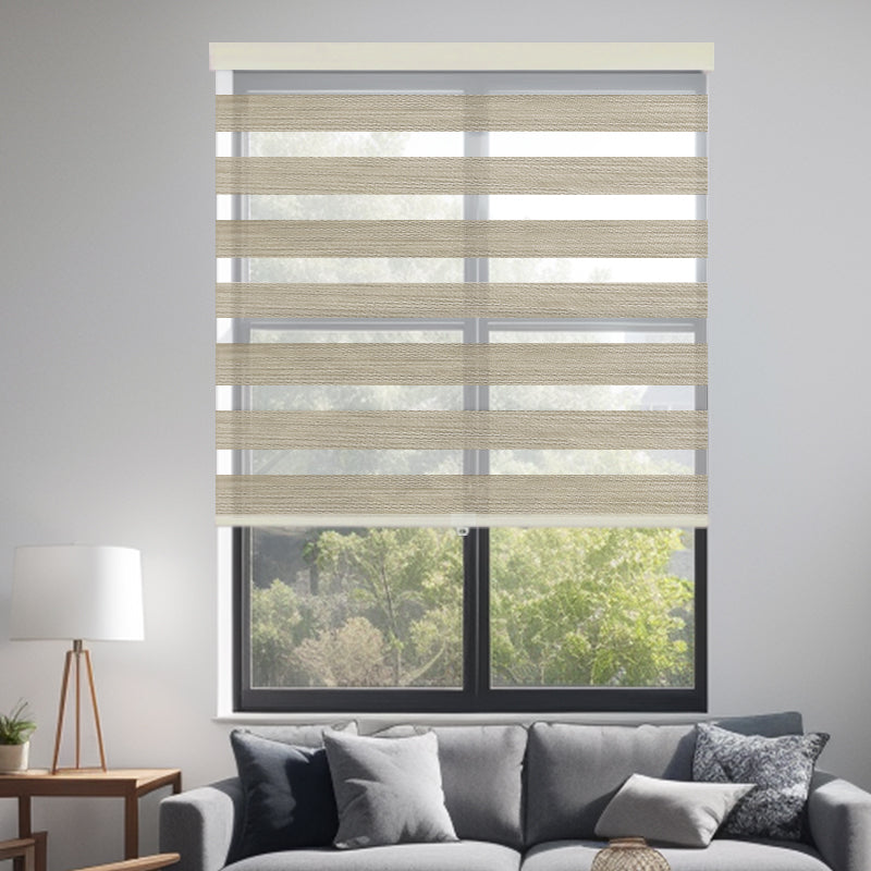 Blindify Custom Motorized Zebra Shades With Remote  Blackout Smart Blinds