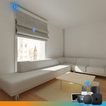 Blindify Motorized Roman Smart Window Shade  Smart Control Energy Efficient Room Darkening(Ployester Fabric)