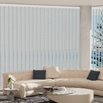 Blindify Motorized Rechargeable Battery Vertical Blinds Work with Remote(New Series)
