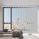 Blindify Motorized Rechargeable Battery Vertical Blinds Work with Remote