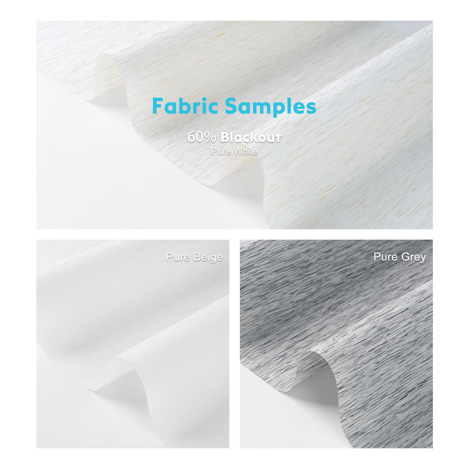 Blindify Motorized Light Filtering Shades Fabric Samples