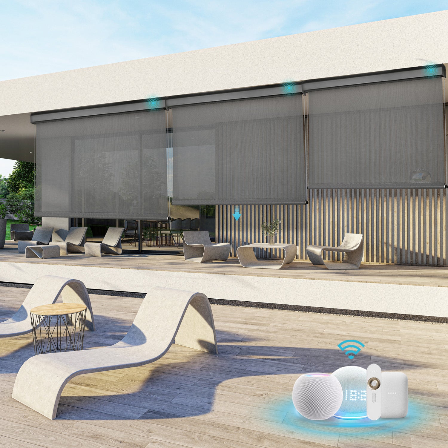 Blindify Motorized Outdoor Shades