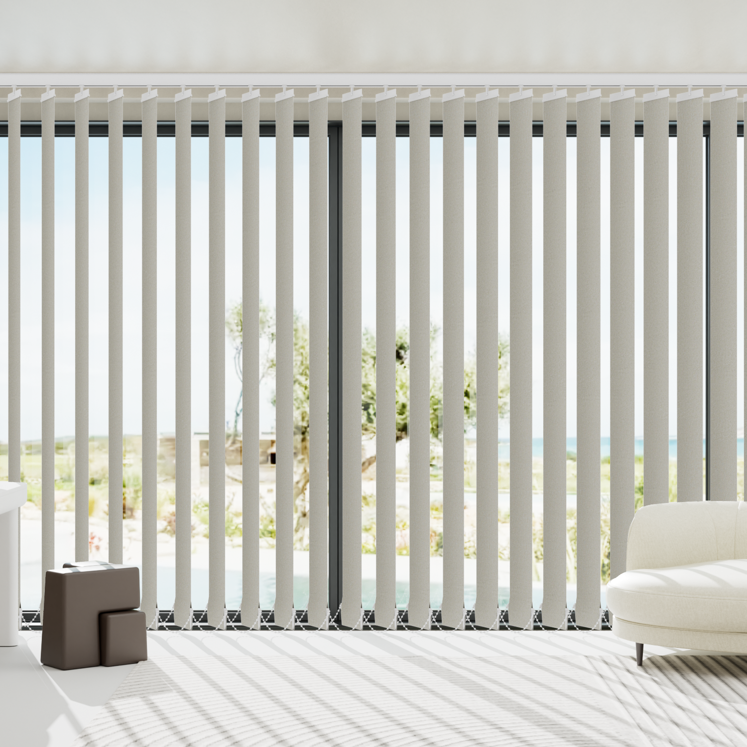 Embrace Effortless Style &amp; Sustainability with Blindify Motorized Rechargeable Battery Vertical Blinds
