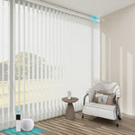 Blindify Motorized Plug-in AC power Sheer Vertical Blinds Drapes Smart Home Custom 