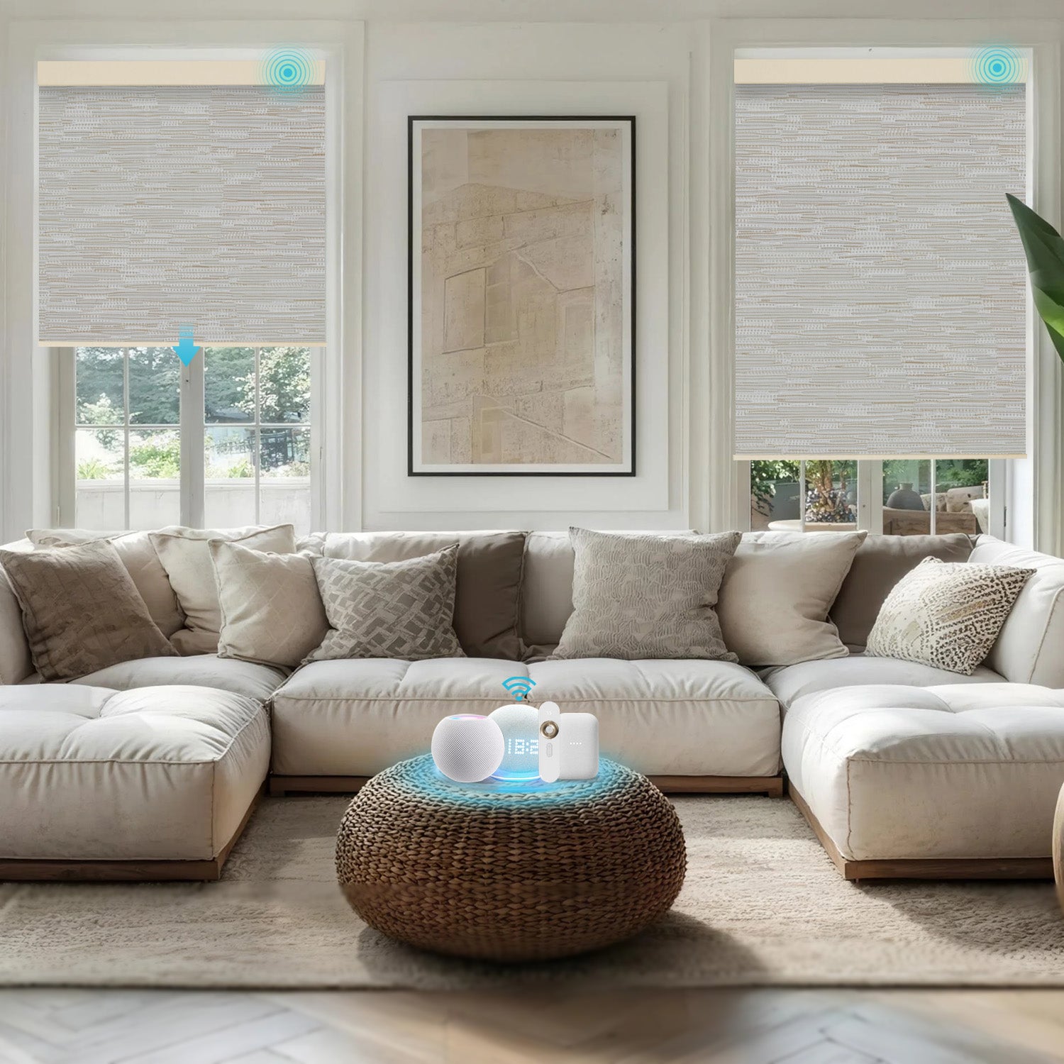 Blindify Motorized Blackout Roller Shades(Classic Series)